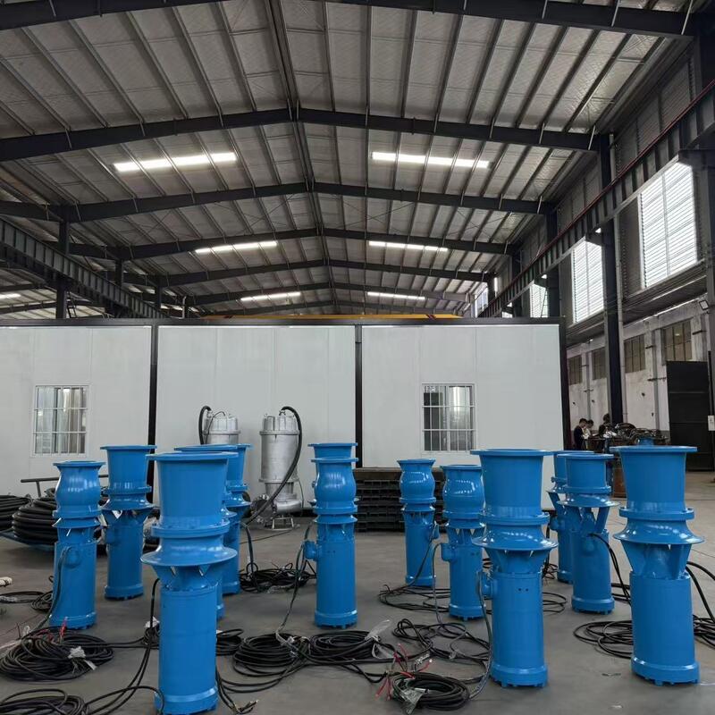 45 kW onderwater-axiale stroompomp met een stroom van 1300 m3/h en een hoofd van 8 m voor stroomdrenage