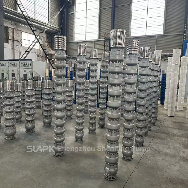 300QJH-300-62-75KW onderwaterputpomp van roestvrij staal met een stroom van 300 m3/uur en een hoofd van 62 m voor corrosiebestendig industriële wateroverdracht