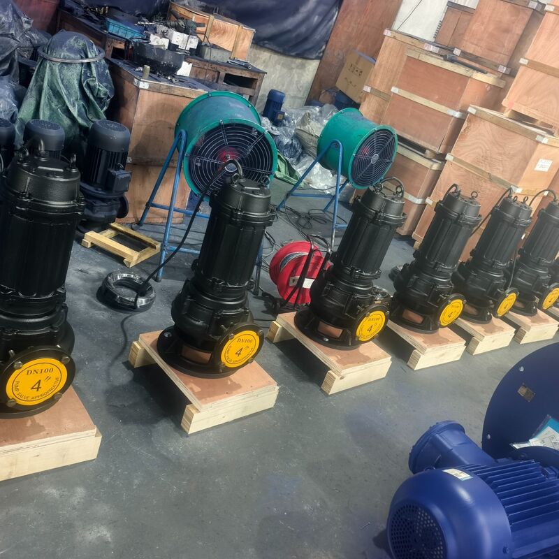 100WQ80-20-7.5kW Dompelpomp voor rioolwater met 80m³/u debiet, 20m opvoerhoogte en 7.5kW motor voor afvalwaterafvoer