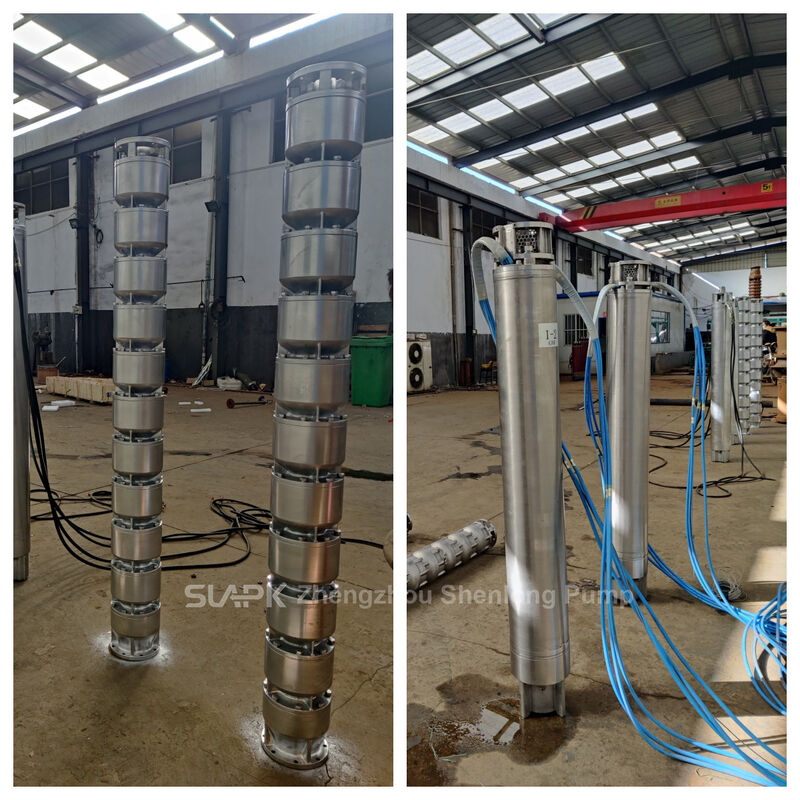 250QJH108-240-132KW Gegote onderzeese pomp van roestvrij staal met een kop van 240 m voor zeewateropname
