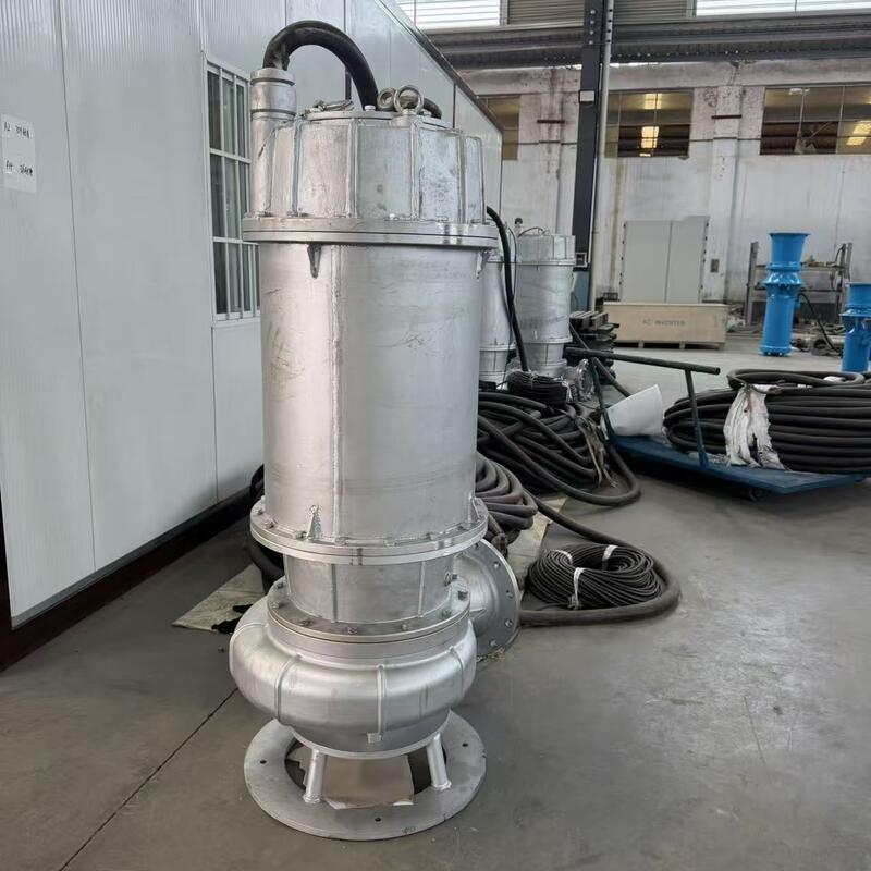 316 Roestvrijstalen Dompelpomp voor Afvalwater met een Debiet van 1000 m³/u en een 2205 Duplex Roestvrijstalen As