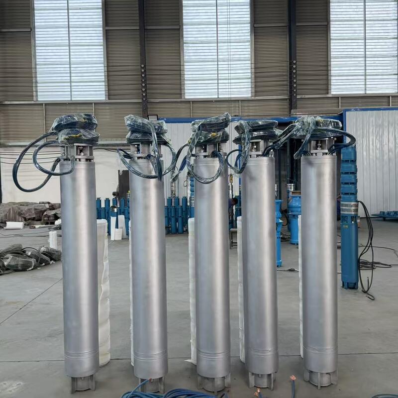 75 kW onderwater zeewaterpomp van roestvrij staal met een doorstroming van 300 m3/uur voor diepe putten