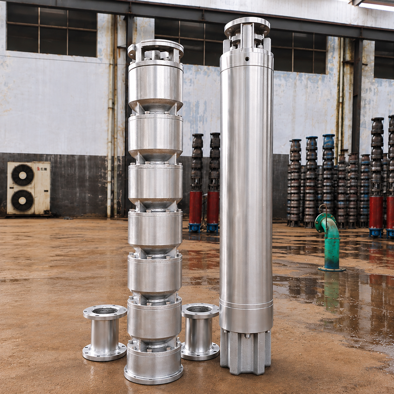 200QJH150-150-110kW Roestvrij staal diepteputpomp Hoogstroompomp voor diepe putten en ingenieurswatersystemen