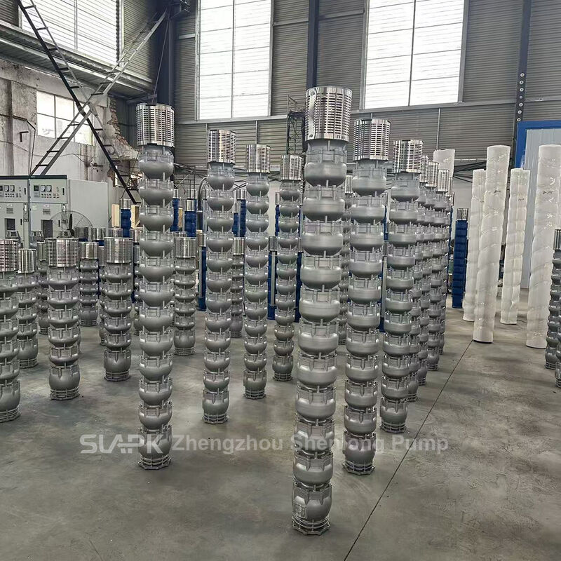 Diepputpomp van roestvrij staal met een motor van 90 kW en een doorstroming van 140 m3/h voor wateroverdracht van grote capaciteit