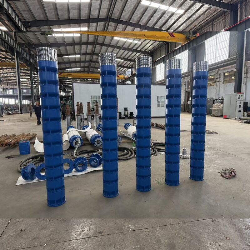 300 kW hoogspanningsonderwaterpomp voor het ontwateren van bauxietmijnen met roestvrijstalen impellers