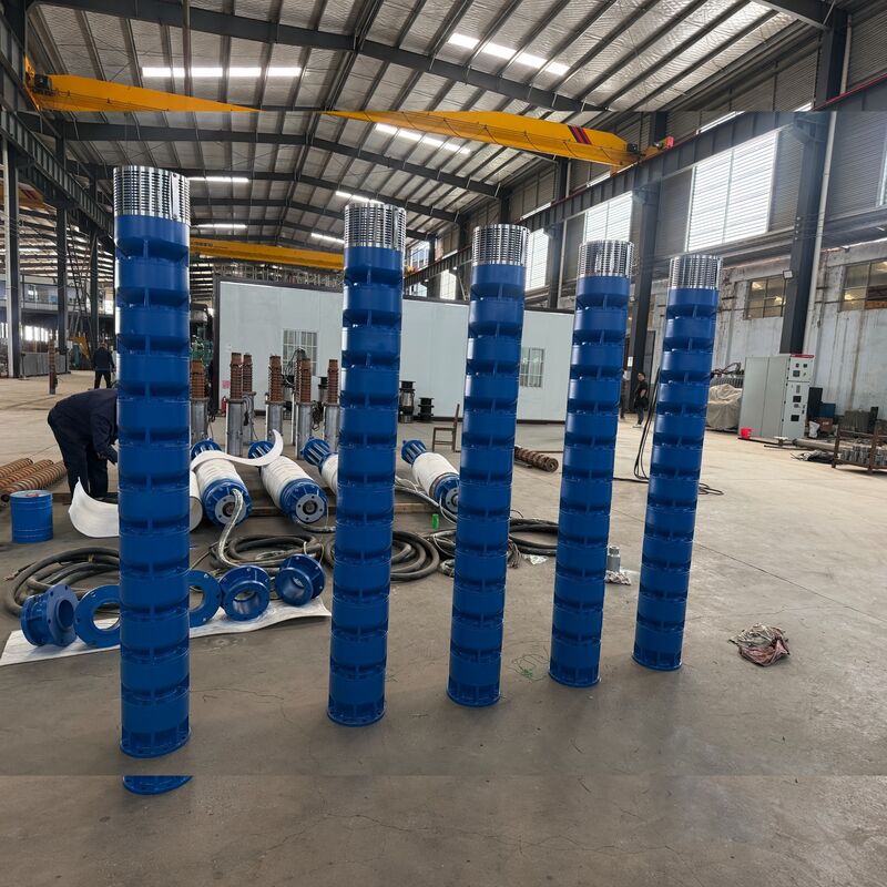 300 kW hoogspanningsonderwaterpomp voor het ontwateren van bauxietmijnen met roestvrijstalen impellers