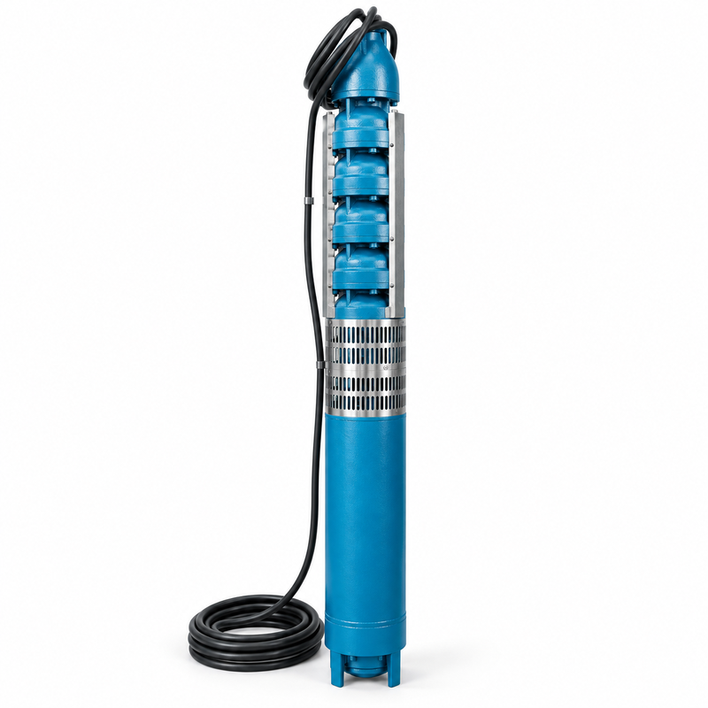 13kW Deep Well Submersible Pump with 29–35 m³/h Flow Range and 71–96 m Head Range for Borehole Water Supply