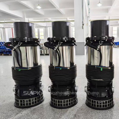 Draagbare 510 m³/u drainagepomp met hoog debiet en uitlaat met grote diameter DN150-DN300mm voor aquacultuur en irrigatie