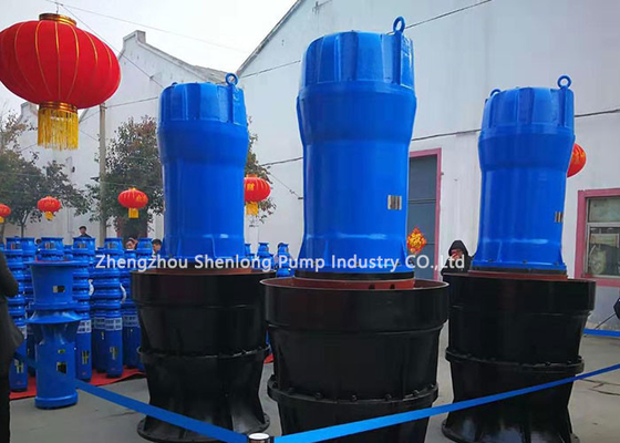 2000m3/h gemengde stroom propeller onderwater waterpomp 6000V voor ontwatering